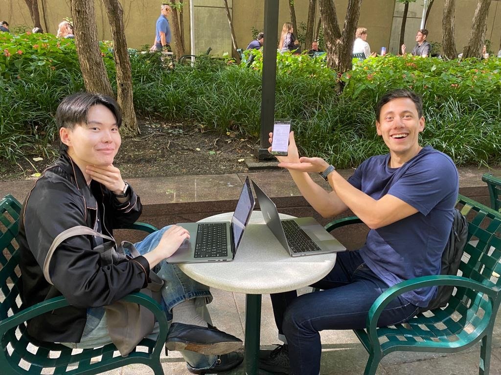  Kemble and Jordan working on Doer in NYC 